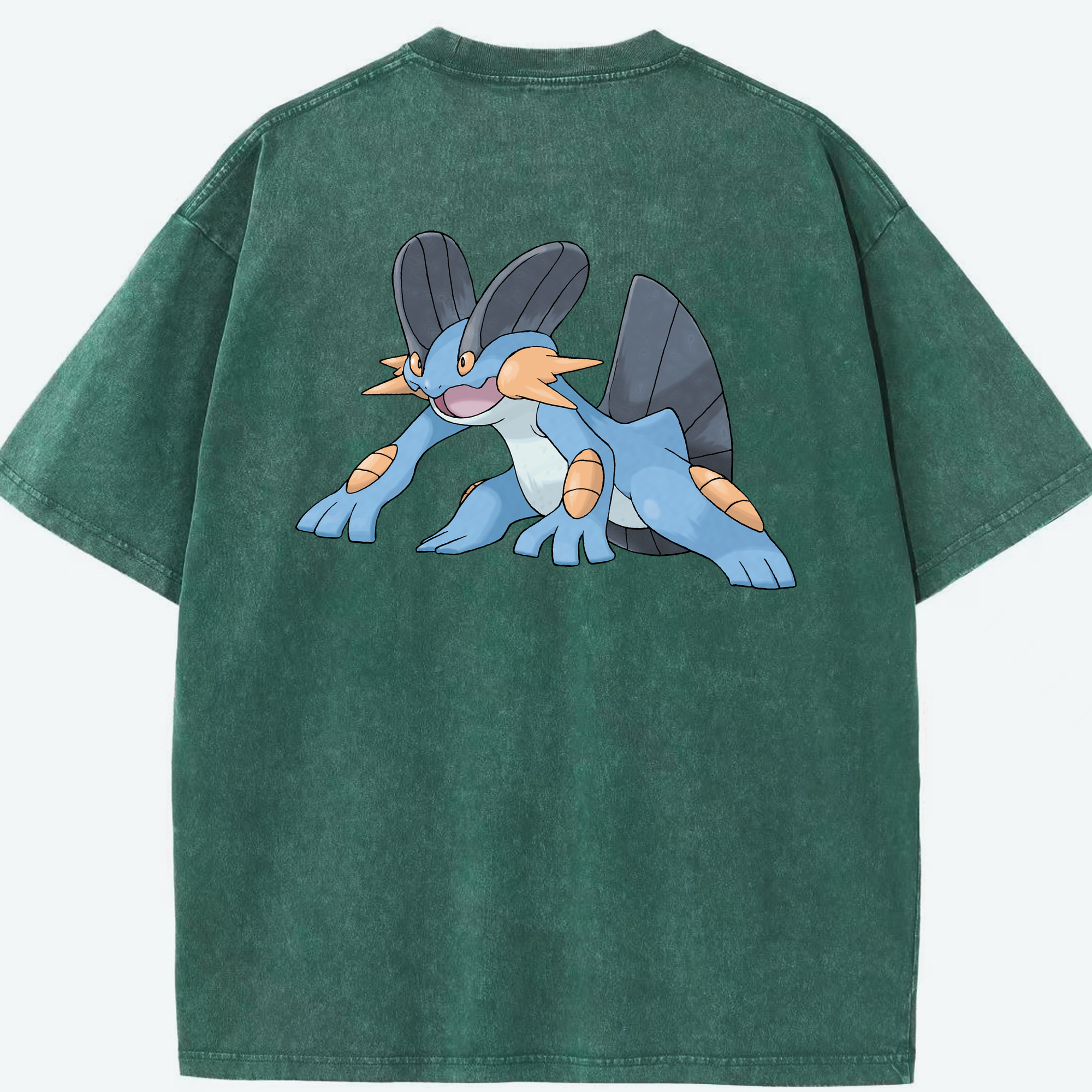 （画像用） ポケットモンスター Pokémon 綿100% ヴィンテージ風 半袖Tシャツ（背面プリント）